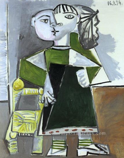 Paloma debout 1954 cubisme Pablo Picasso Peintures à l'huile